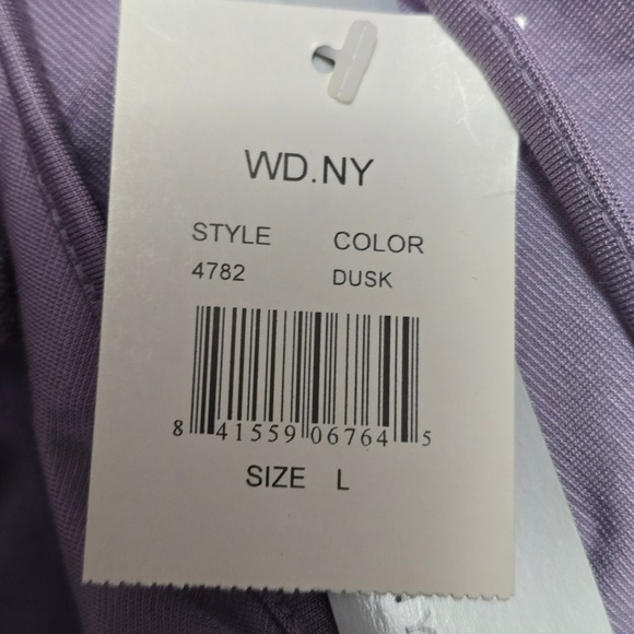 WD.NY Silk Blend Lace Sequin Camisole Top Dusk Purple Size L Fairycore - Picture 7 of 7